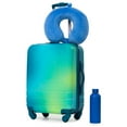 thumbnail image 1 of Jetstream® 3-Piece Hardside Carry-On Luggage Set – 20" Rolling Spinner Carry On Suitcase, Memory Foam Travel Pillow & Stainless Steel Water Bottle, 1 of 11