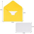 thumbnail image 2 of CHL-100 Sets Small Yellow Envelopes with Small Blank Gift Business Card Wedding Invitation Pocket Envelopes for Graduations Wedding Shower Holiday 4.37 x 2.91 Inch, 2 of 4
