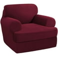 thumbnail image 1 of Stretch Couch Cushion Slipcovers Replacement Simple Solid Color All-Inclusive Cushion Sofa Cover Gift for Families Friends, 1 of 7