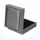 thumbnail image 4 of Caja de exhibición de monedas, estuche de monedas con soporte cuadrado para coleccionistas de dólares de plata, gris, 4 of 6