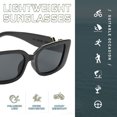 thumbnail image 3 of Gafas de sol europeas y americanas con protección solar para viajes, hechas de PC, metal, 3 of 5