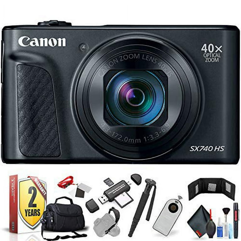 Canon PowerShot SX740 HS Digital Camera (Black Canon PowerShot SX740 HS Digital Camera (Black