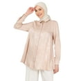thumbnail image 3 of Jacquard Satin Tunic Beige, 3 of 5