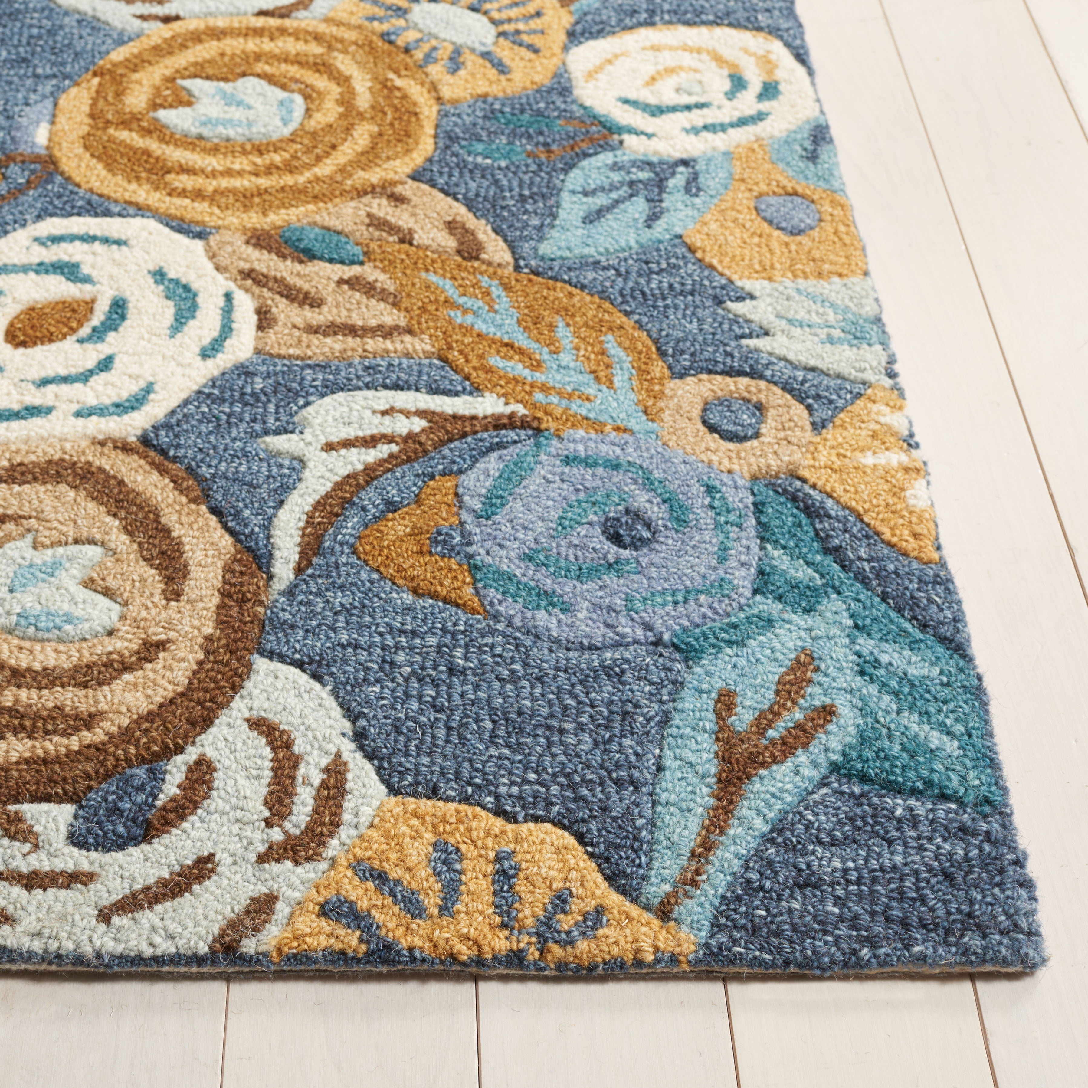 Safavieh Chelsea Trochez Floral Area Rug, Blue/Ivory, 8' x 10'