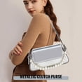 thumbnail image 3 of Bolso Hobo Shoowyees Evening Y2K Shiny Silver para mujer, 3 of 7