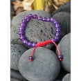 thumbnail image 2 of Handmade Chakra Balancing Amethyst Wrist Mala Yoga Bracelet, 2 of 3