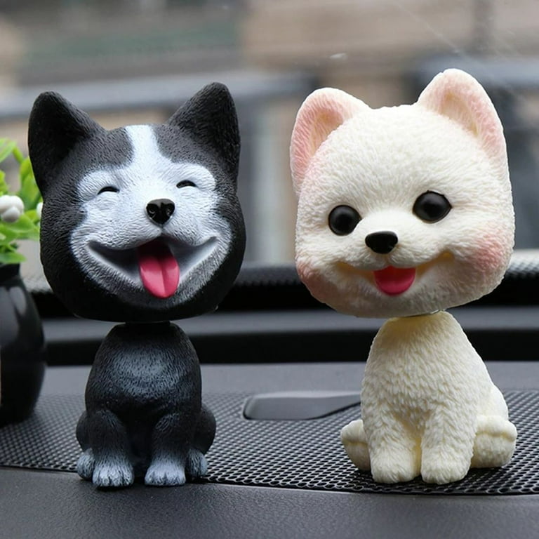 1Pcs Cute Puppy Dashboard Decoration Simulation Dog Car Decoration Tabletop  Nodding Puppy Toys Car Ornaments Shaking Head Dog Bobblehead Dog TEDDY