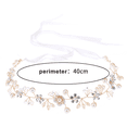thumbnail image 2 of Hecho a mano Boho nupcial damas de honor niñas de flores flor blanca y diadema de perlas vid primavera tocado pelo vid accesorios nupciales, 2 of 5
