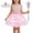 Pink, variant on Glisme Girls Valentine'S Day Outfit Glowing Dress With Heart Party Tutu Skirt Outfits Stylish Matching Set Size 5-6 Years Pink