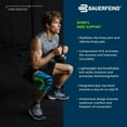 thumbnail image 2 of Bauerfeind Sports Knee Support - Knee Brace for Pain Relief and Stabilization - Patellar Knee Pad for Enhanced Support - Targeted Compression - Lightweight & Durable (Black/Bl, 2 of 5