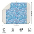 thumbnail image 2 of Boho floral kitchen mat 18x24 Inch crafted with soft microfiber, perfect for drying dishes, cups, and protecting counters from moisture, 2 of 5