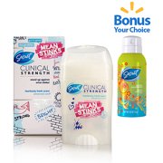 Buy Any Secret Clinical Strenght Anti-Perspirant 1.6 oz. and Get a BONUS 4 oz. Secret Body Spray
