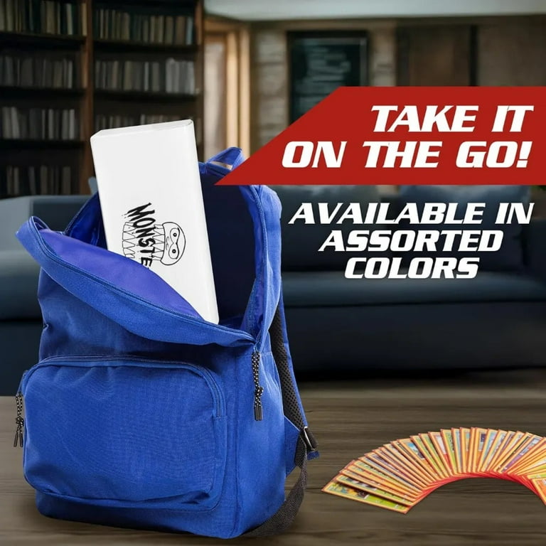 Monster Protectors Trading Card Triple Deck Storage Box, White