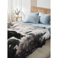 thumbnail image 5 of Twin Flat Sheet 66"x96", Rustic Black Bear Soft Lightweight Bedding Flat Sheets Only, Country Cabin Forest Wildlife Brushed Microfiber Top Bed Sheet, Breathable StainResistant Bedsheets, 5 of 9
