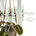 thumbnail image 4 of Return Pallets！Macrame Plant Hanger，Indoor Different Size HangIng Planter Basket Flower Pot for Indoor Outdoor Boho Home Decor，1* Woven Net，Brown, 4 of 5