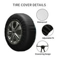 thumbnail image 6 of Kll Blue Shells Tire Cover,Universal Wheel Tire Cover For Trailer, Rv, Suv, Truck,Camper And Many Vehicle,(14 Inch), 6 of 8