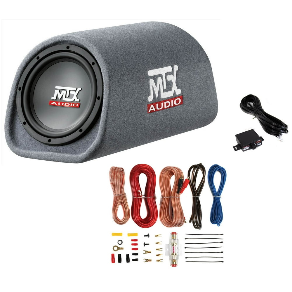 MTX Road Thunder RT8PT 8? 240 Watt Powered Vented/Ported Bass Tube+Amp