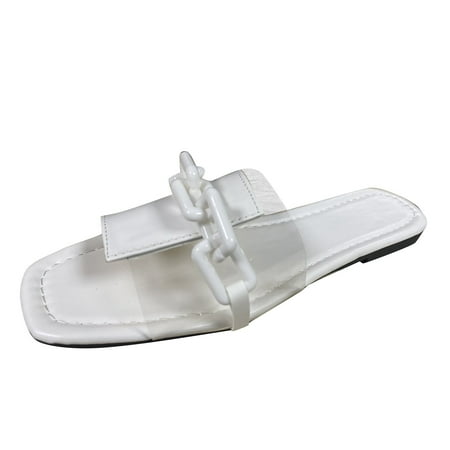 

Qufokar Mid Calf Winter Boots for Women Women S Slippers Size 11 Buckle Flat Women S Transparent Fashion Casual Slippers Solid Color Belt Women S Slipper