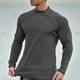 thumbnail image 1 of pstuiky Camisas casuales de manga larga para hombre, Blusas casuales de manga larga con cuello redondo y color liso para hombre camisetas de hombre xxxl, 1 of 6