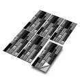 thumbnail image 3 of 6 Pcs Self Adhesive Tiles Stickers Black Gray Marbling Wall Decals 11.8x5.9inch Waterproof Vinyl Peel and Stick Backsplash Mosaic Brick Wallpaper, 3 of 7