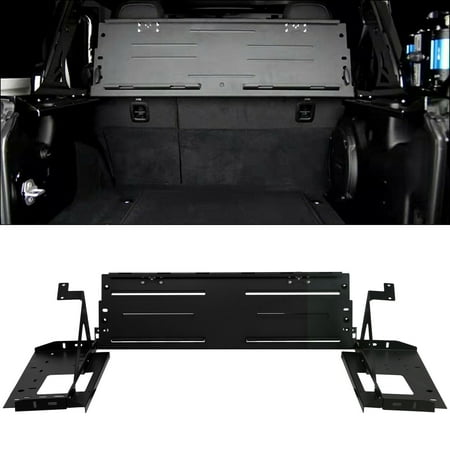 Kojem Foldaway Interior Rear Foldable Cargo Rack Luggage Storage Carrier for 2007-2018 Jeep Wrangler JK 4-Door