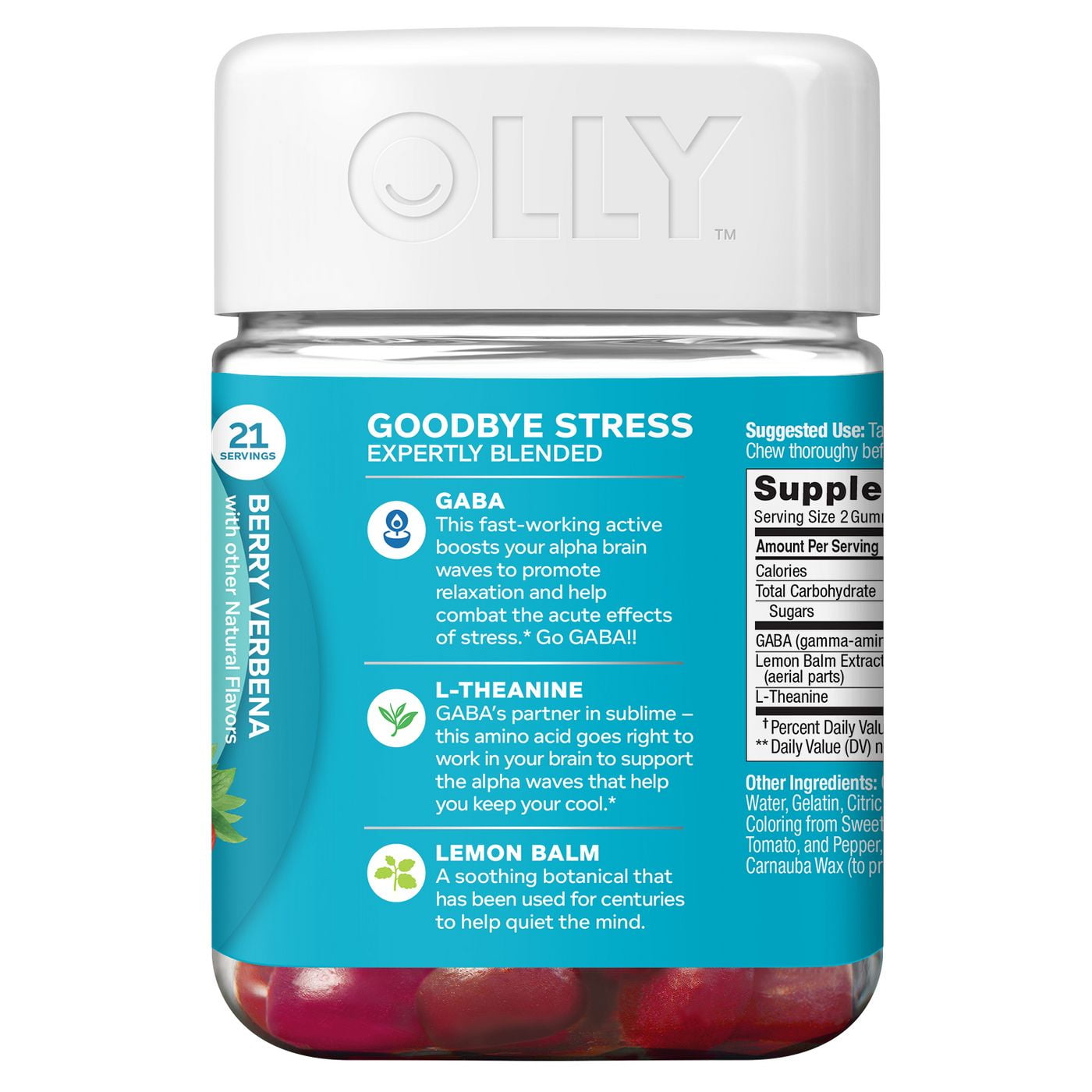 olly goodbye stress suggested dosage