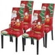 thumbnail image 1 of Fundas navideñas para sillas Juego de 4 fundas elásticas para sillas Universal Modern Xmas Festive Slipcover Decoración Protector Funda para silla Fiesta Restaurante Ormromra MZQ-1093-2, 1 of 6