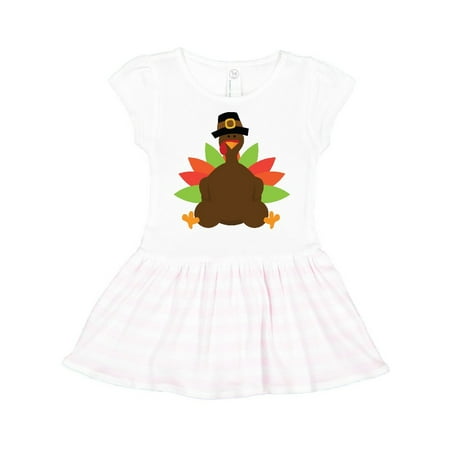 

Inktastic Thanksgiving Pilgrim Turkey Gift Toddler Girl Dress