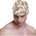 thumbnail image 2 of FYBTO Swimming Cap Tropical Jungle Funny Sloths Unisex Adult FYBTO Polyester, 2 of 4