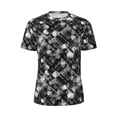 thumbnail image 5 of Wukai Seamless Pattern With Skulls Print Men's Short-Sleeved Mesh T-Shirt,Quick-Dry Short Sleeve Workout T-Shirt-4X-Large, 5 of 8
