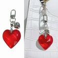 thumbnail image 6 of Beautiful Heart Accessory Fashionable Keychain Alloy Texture Heart Keyrings Suitable for Party and Casual Outfits, 6 of 10