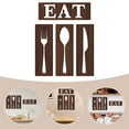 thumbnail image 3 of Wooden Fork Spoon Knife Sign Farmhouse Decor Wall Dining Room Eat Signs Kitchen Emblems Cupboard Art, 3 of 6