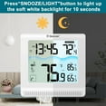 thumbnail image 6 of Geevon Digital Pool Thermometer Floating Easy Read, Remote Digital Pool Thermometer Wireless with High & Low Alert, 4.9" Large Display and 10S Backlit for Swimming Pool, Bath Water, Spas and Hot Tubs, 6 of 7