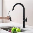 thumbnail image 2 of Kibi Fusion-T  Single Handle Pull Down Kitchen Sink Faucet - Matte Black, 2 of 3