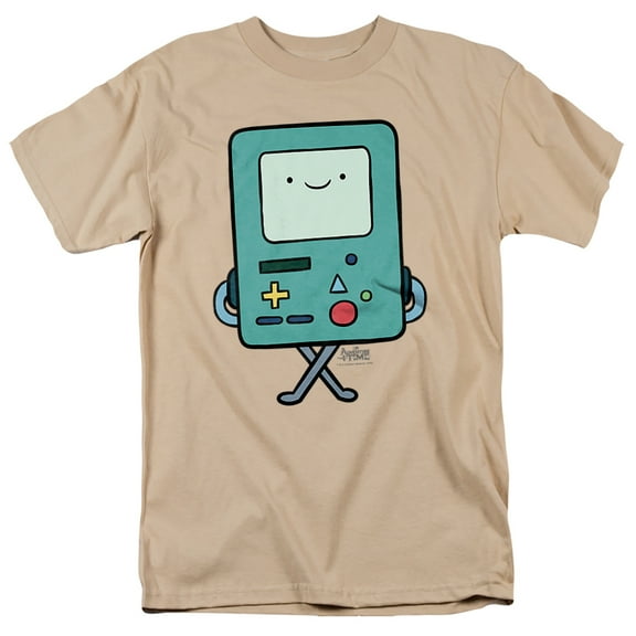Adventure Time Bmo Unisex Adult T Shirt, Sand, Small