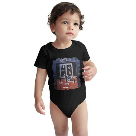 

Jethro Baby Onesie Tull-Bene-fit Toddler Baby Boys Girls Short-Sleeve Bodysuits Cotton Romper Black 12 Months
