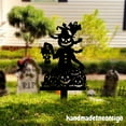 thumbnail image 2 of Handmadetneonsign Halloween Decorations Metal With Stake, Puppet Yard Stake, Halloween Garden Decor 69681, 2 of 5