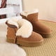 thumbnail image 5 of Botines Botas Nieve Forro Piel Sintética para Mujer Invierno Cálido Interiores Y Exteriores, 5 of 9