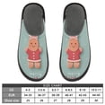 thumbnail image 5 of IAUYY Memory Foam House Slippers Suitable for Both Men and Women. Comfortable, Anti-Slip Plush Flat-Bottomed Slippers The Best Holiday Gift Charming and Whimsical Art Style, 5 of 9