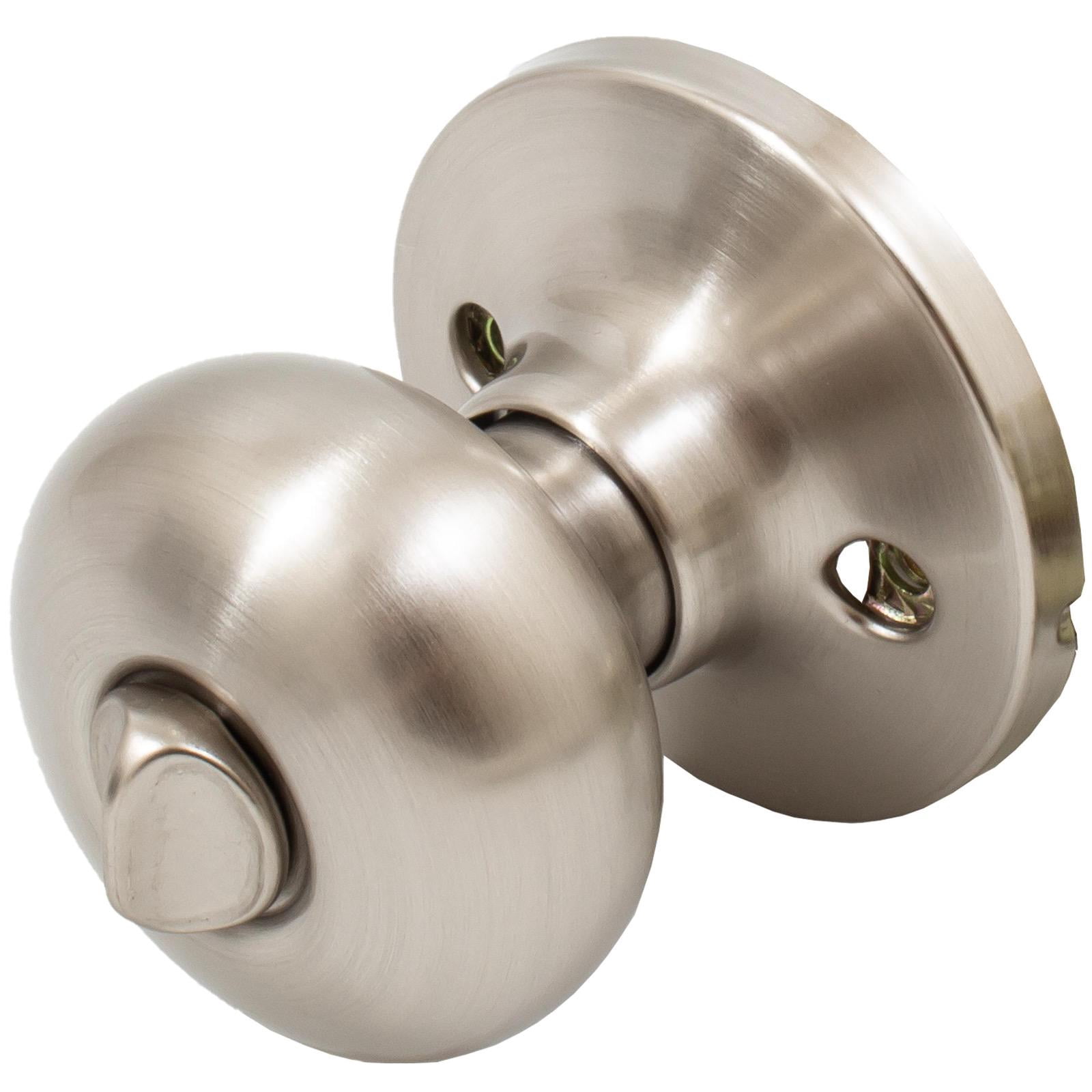 Highland Door Knob, Entry Latch, KW Keyway, Satin Nickel by Stone Harbor Hardware