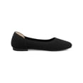 thumbnail image 2 of BLISSFUL STEP Women's Closed Toe Slip on Knit Ballet Flats Black (Size 6), 2 of 5
