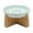 Green, variant on Elevated Ceramic Cat Bowl - Fishpond Design Slow Feeder, Anti-vomiting High-Sided Puzzle, Suitable for Dry and Wet Food, Promote Healthy Eating