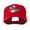Red, variant on USA State Flower Idaho Mock Orange Embroidered Cap - White OSFM
