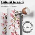 thumbnail image 6 of 1 Panel Outdoor Curtains for Patio Waterproof 54"x95" Butterfly Flower Weatherproof Privacy Outsides Curtains, Watercolor Farmhouse Country Pink Floral Grommet Thermal Drapes for Cabana Porch Pergola, 6 of 8