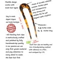 thumbnail image 4 of FSMILING French Hair Forks Tortoise Shell U Shape Hair Pins for Long Thick Hair,2 Prong Bun Hair Sticks Chignon Pins 2 Pack, 4 of 7