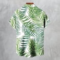 thumbnail image 4 of Alkepwun Plus Size Hawaiian Shirt for Men Casual Lapel Collared Short Sleeve Button Down Shirts Summer Beach Vacation Tropical Print Aloha Shirt on Clearance, 4 of 4