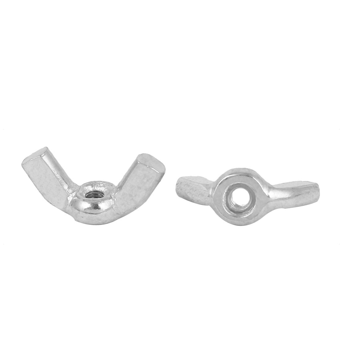 Aile Papillon À Oreilles En Acier Au Carbone Ton Argent Écrou M3x10mm 30Pcs