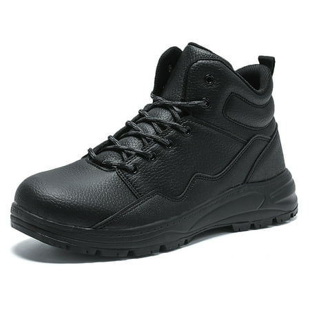 

Men s Mid-top High Quality Outdoor Hiking Shoes Autumn And Winter New With Stripes Microfiber PU Synthetic Leather Material