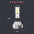 thumbnail image 2 of For Hyundai Sonata 2011 2012 2013 2014 LED Headlight + Fog Light Bulbs 6000K, 2 of 12