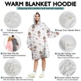 thumbnail image 5 of Ballet Princess Pattern Wearable Oversized Blanket,Wearable Blanket Hoodie for Adults,Cozy Hooded Blankets with Super Pockets,Super Warm Fuzzy Pullover for Women & Men, 5 of 6